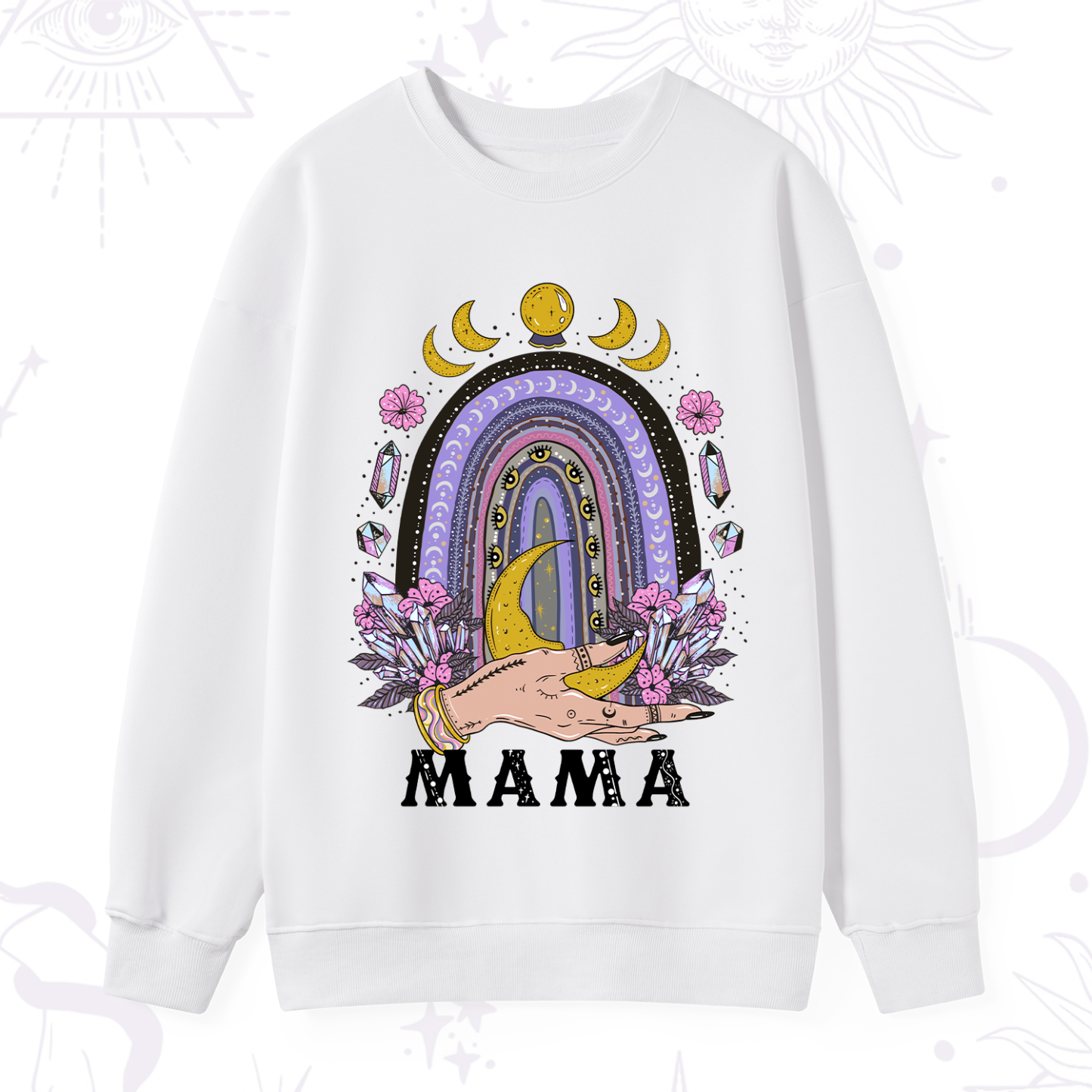 Purplehecate Gothic Mama Rainbow Sweatshirt