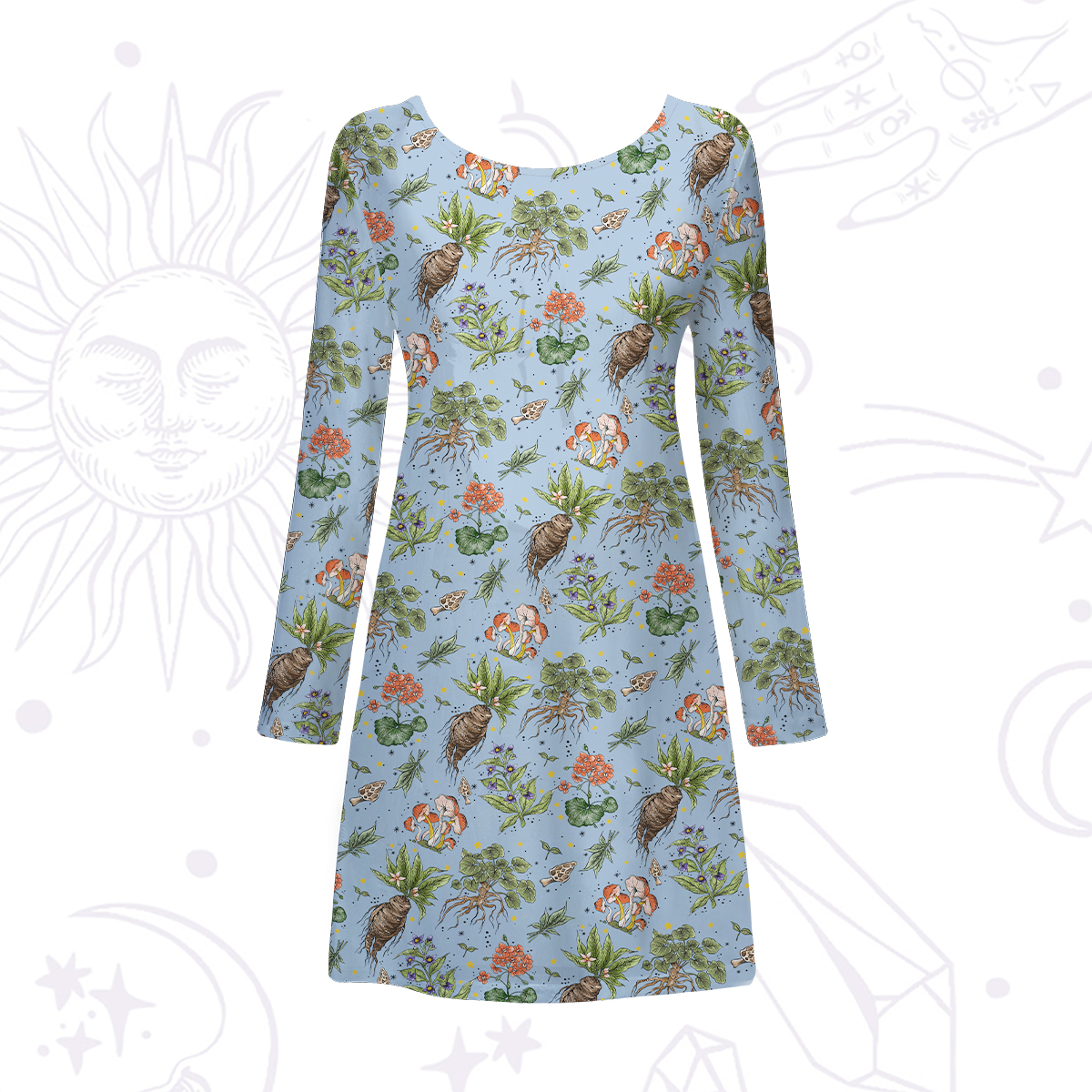 Purplehecate Magical Herbcraft Beachwear Cover-Up Dress