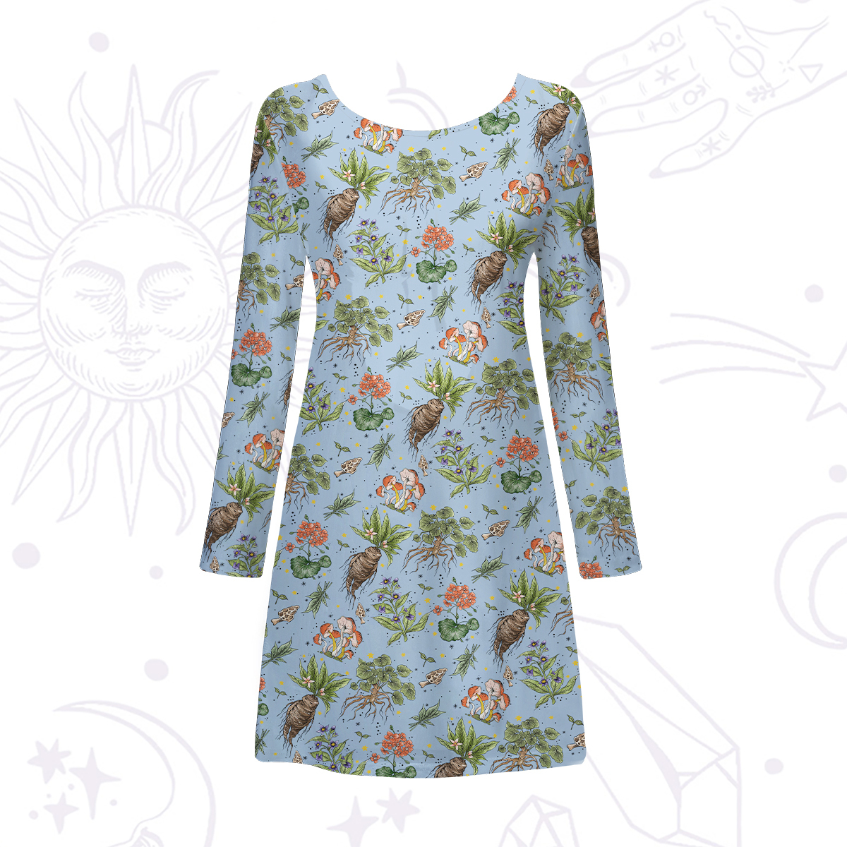 Purplehecate Magical Herbcraft Beachwear Cover-Up Dress