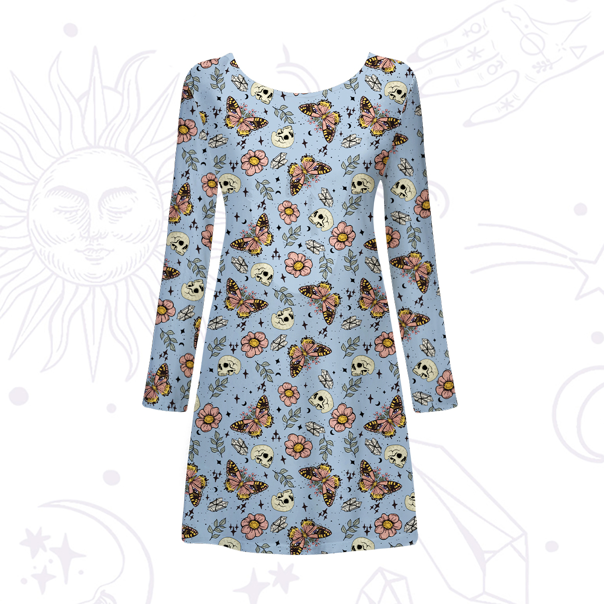 Purplehecate The Endings Won't End You Beachwear Cover-Up Dress