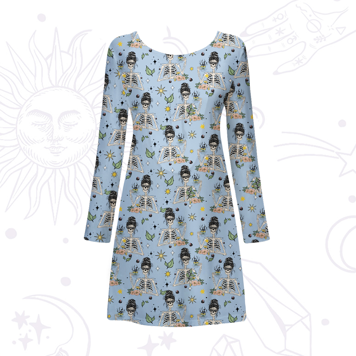 Purplehecate Everything Is Fine Beachwear Cover-Up Dress