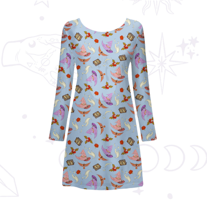 Purplehecate Fantasy Wizard Hat Beachwear Cover-Up Dress