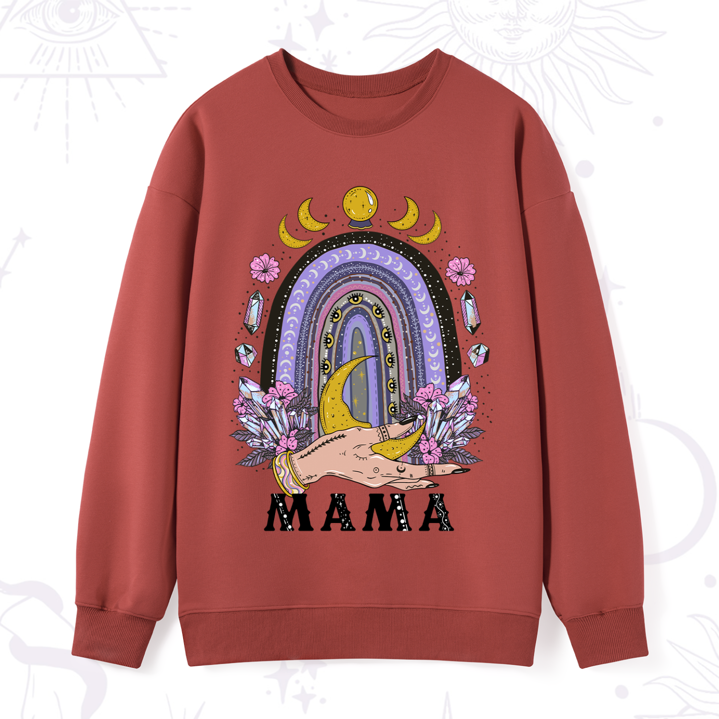 Purplehecate Gothic Mama Rainbow Sweatshirt