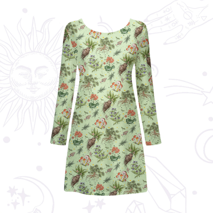 Purplehecate Magical Herbcraft Beachwear Cover-Up Dress