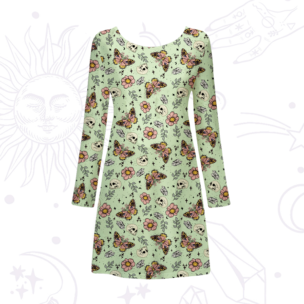 Purplehecate The Endings Won't End You Beachwear Cover-Up Dress