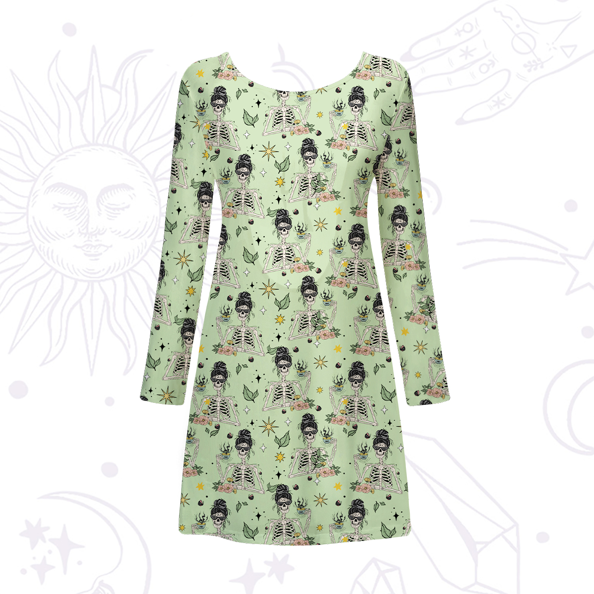 Purplehecate Everything Is Fine Beachwear Cover-Up Dress