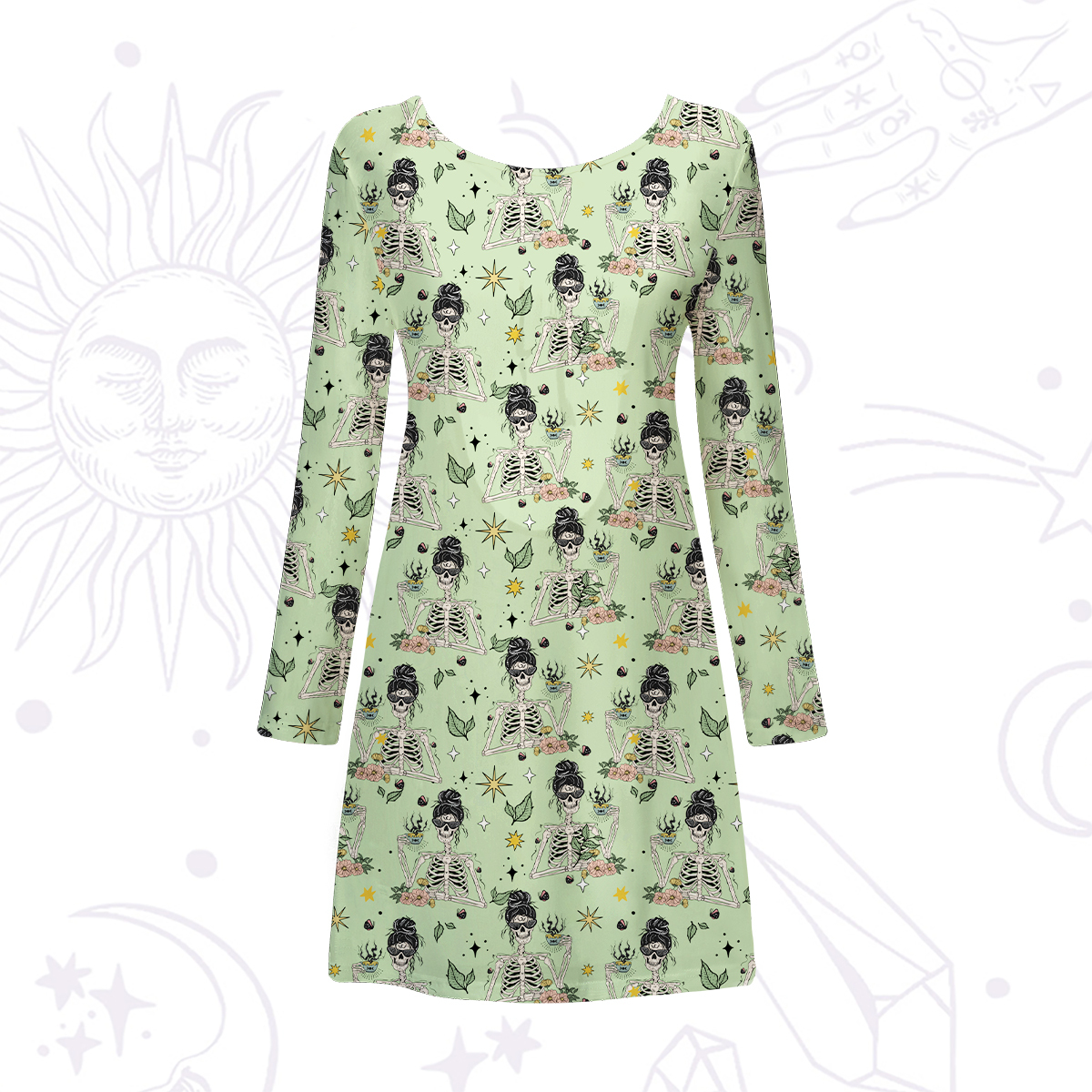 Purplehecate Everything Is Fine Beachwear Cover-Up Dress