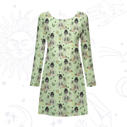 Purplehecate Everything Is Fine Beachwear Cover-Up Dress