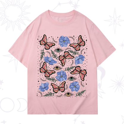 Purplehecate Butterfly Floral T-Shirt