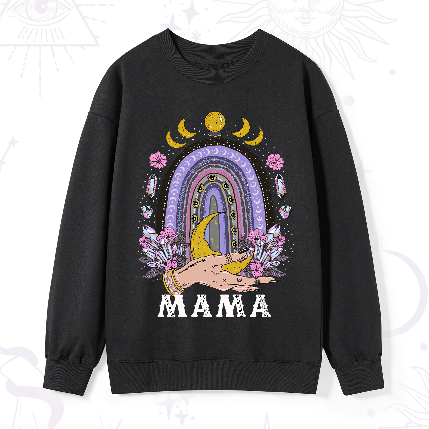 Purplehecate Gothic Mama Rainbow Sweatshirt