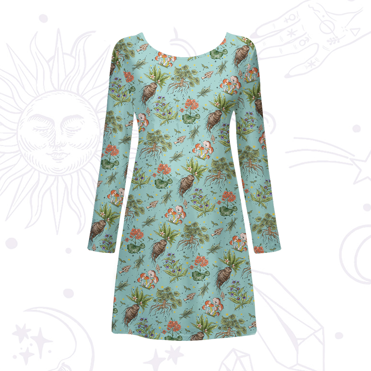 Purplehecate Magical Herbcraft Beachwear Cover-Up Dress