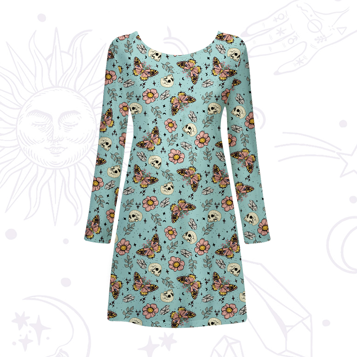 Purplehecate The Endings Won't End You Beachwear Cover-Up Dress