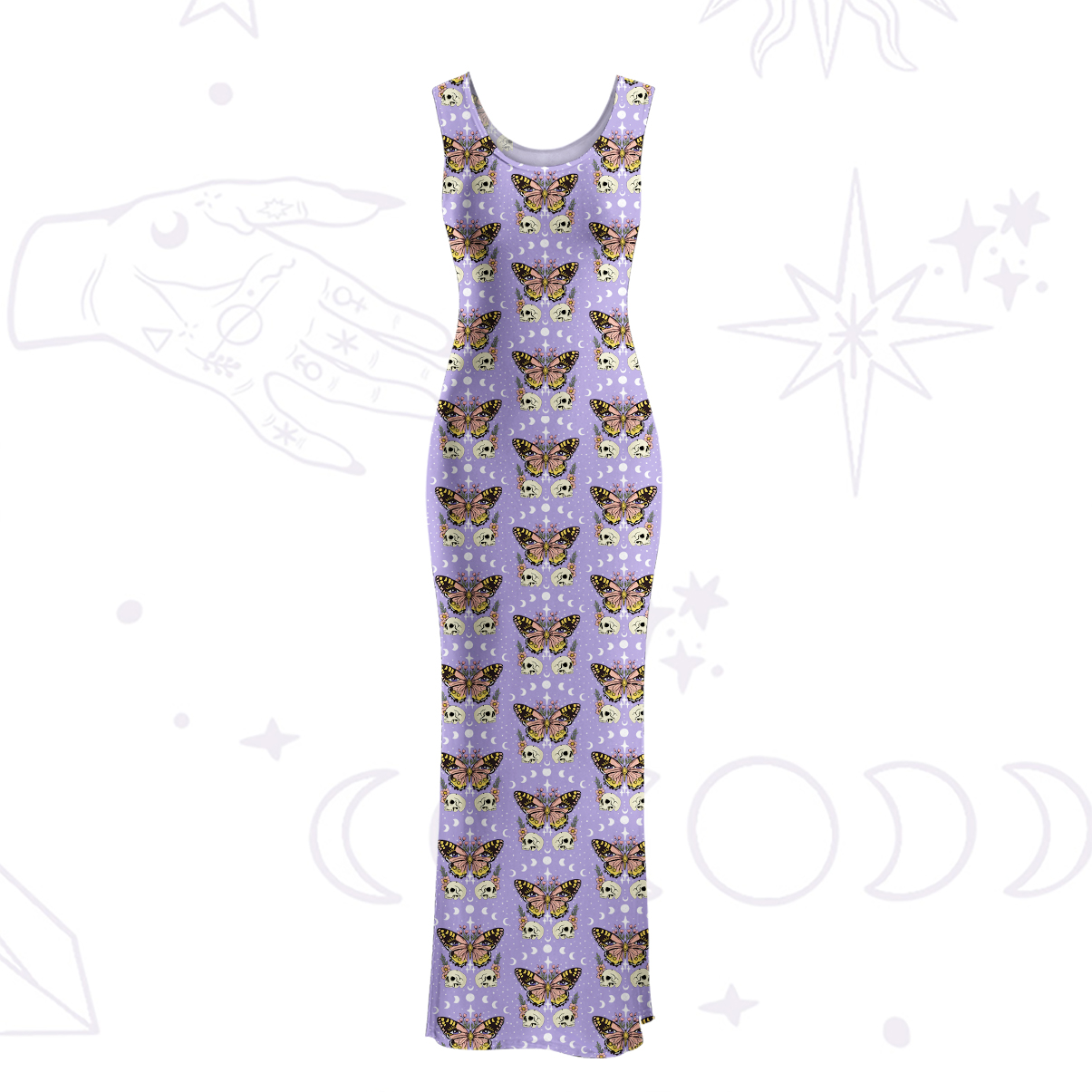 Purplehecate The Endings Won't End You Maxi Tank Beachwear Dress