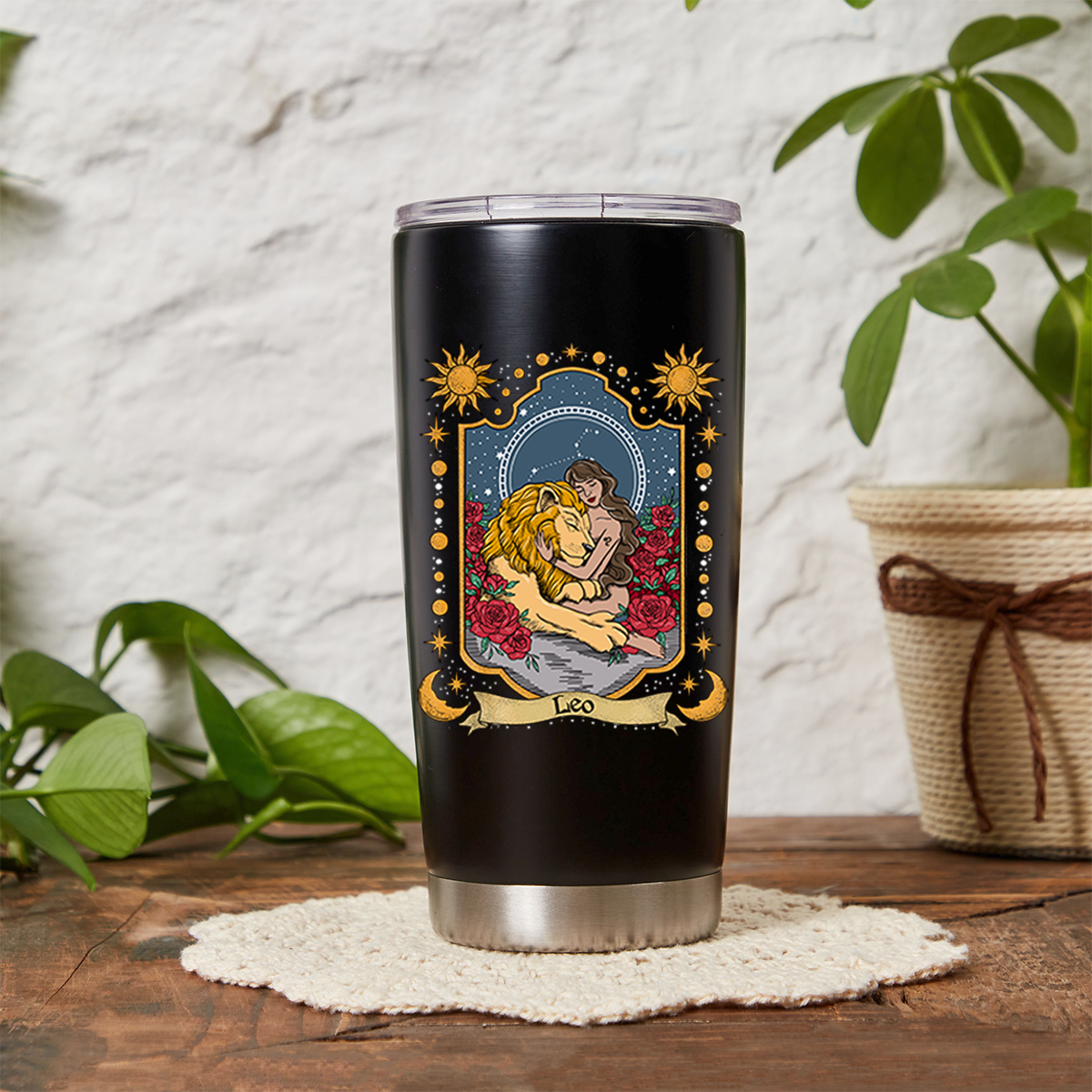 Magic Purplehecate Leo Zodiac Tumbler