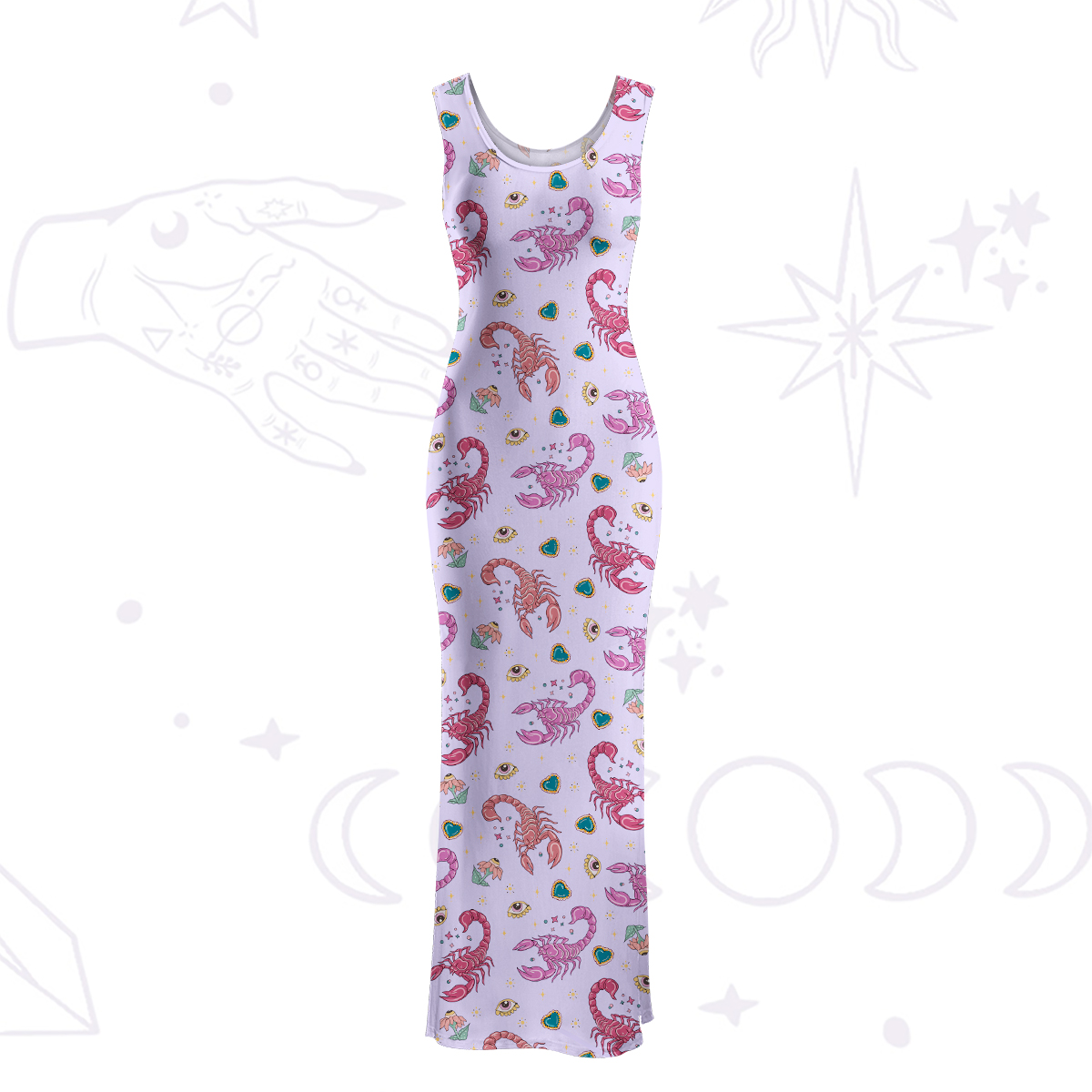 Purplehecate Scorpio Spirit Zodiac Beachwear Cover-Up Dress