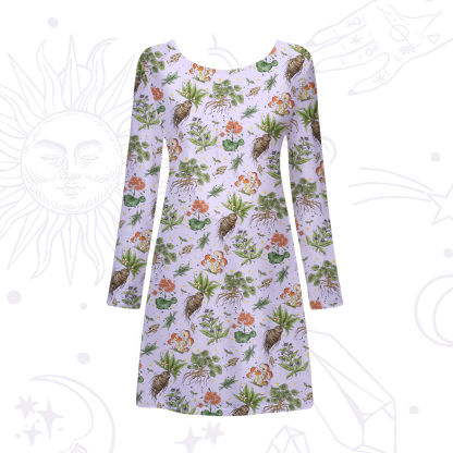 Purplehecate Magical Herbcraft Beachwear Cover-Up Dress