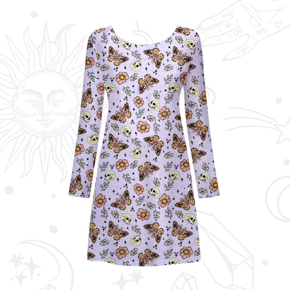 Purplehecate The Endings Won't End You Beachwear Cover-Up Dress