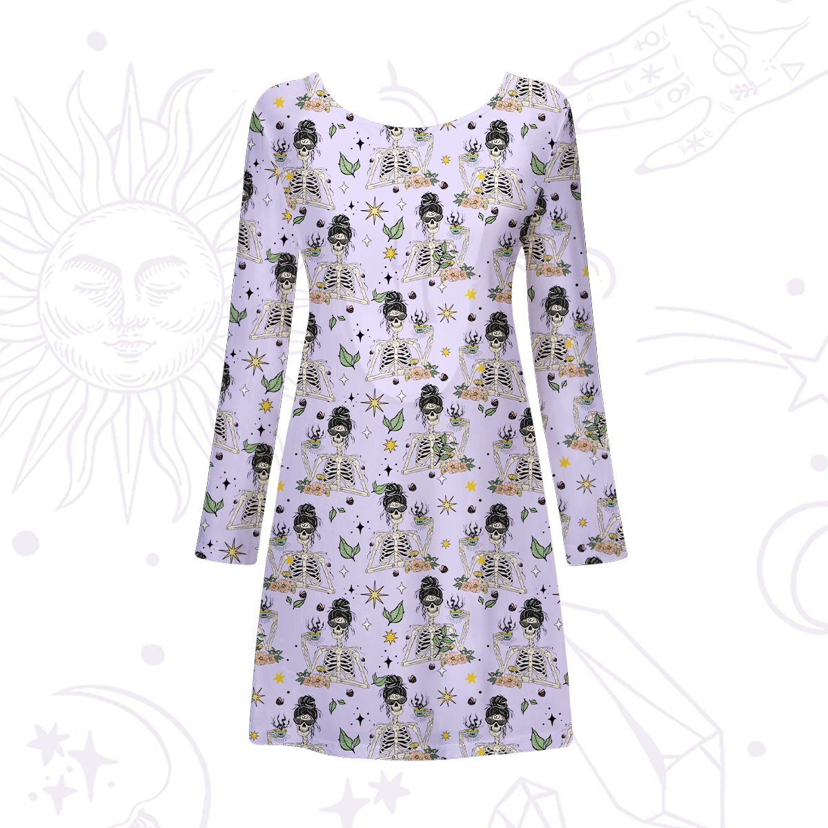 Purplehecate Everything Is Fine Beachwear Cover-Up Dress