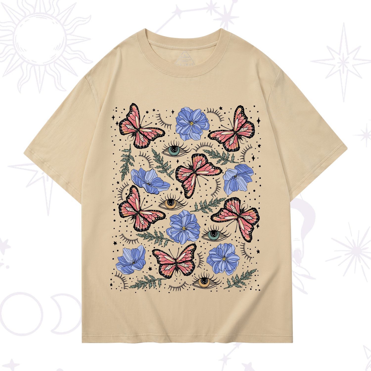 Purplehecate Butterfly Floral T-Shirt