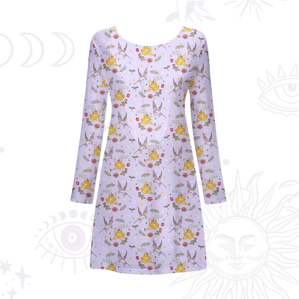 Purplehecate Magical Garden Beachwear Cover-Up Dress