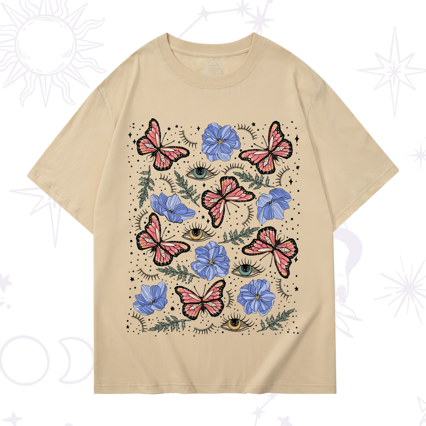 Purplehecate Butterfly Floral T-Shirt