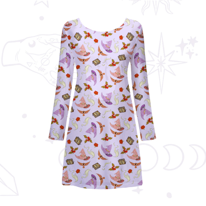 Purplehecate Fantasy Wizard Hat Beachwear Cover-Up Dress