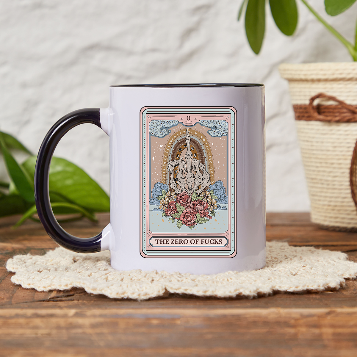 Purplehecate The Zero Of Fucks Tarot Mug