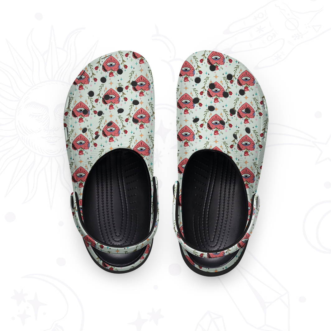 Purplehecate Mystic Eye Rubber Clogs