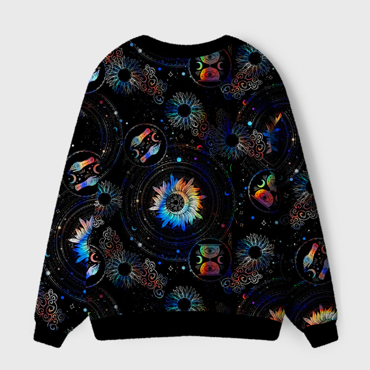 Purplehecate Cosmic Vibes Ugly Cardigan Sweaters
