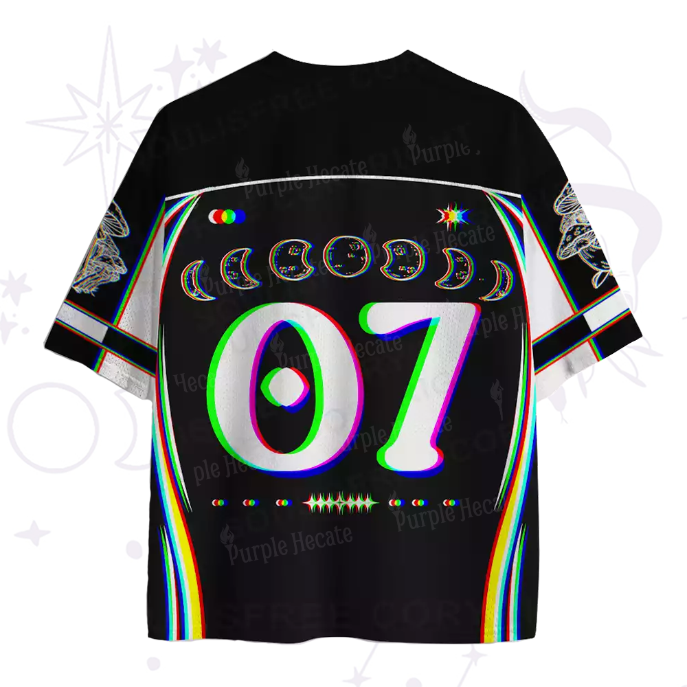Purplehecate Mushroom and Moon Mesh Jersey