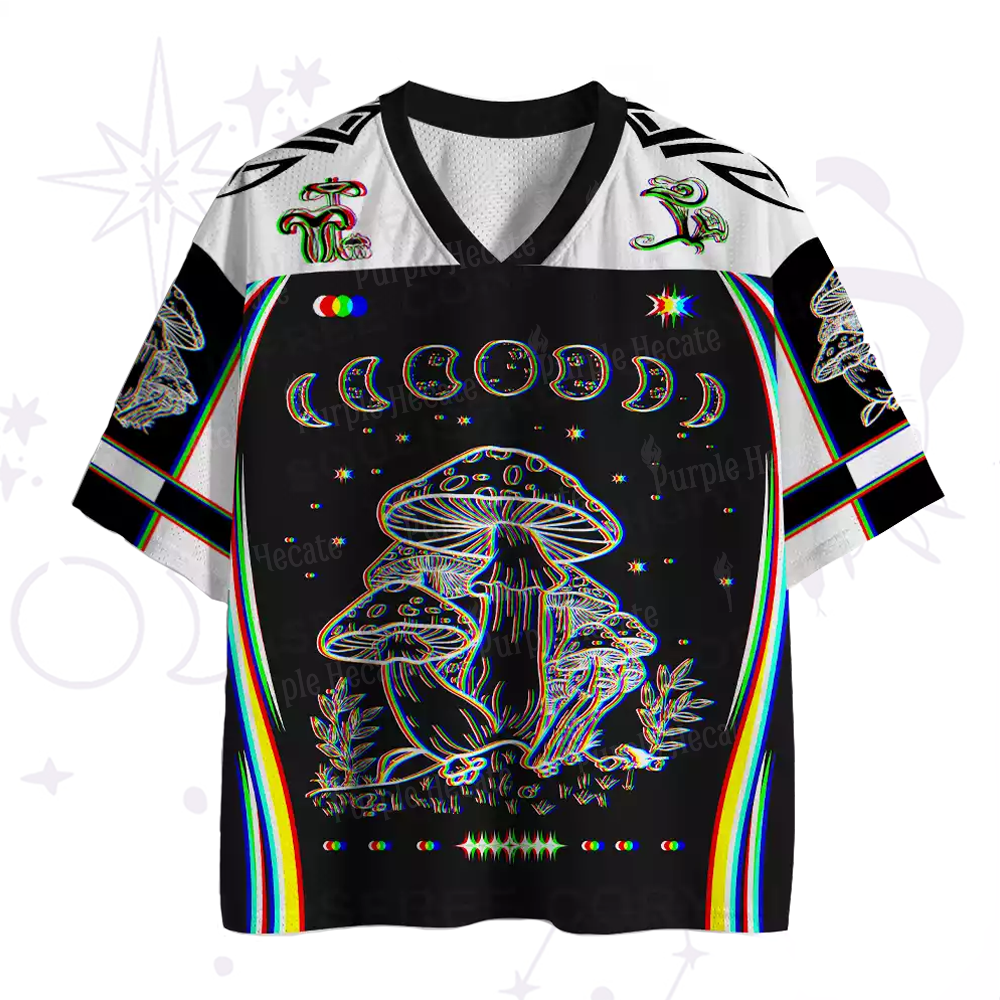 Purplehecate Mushroom and Moon Mesh Jersey