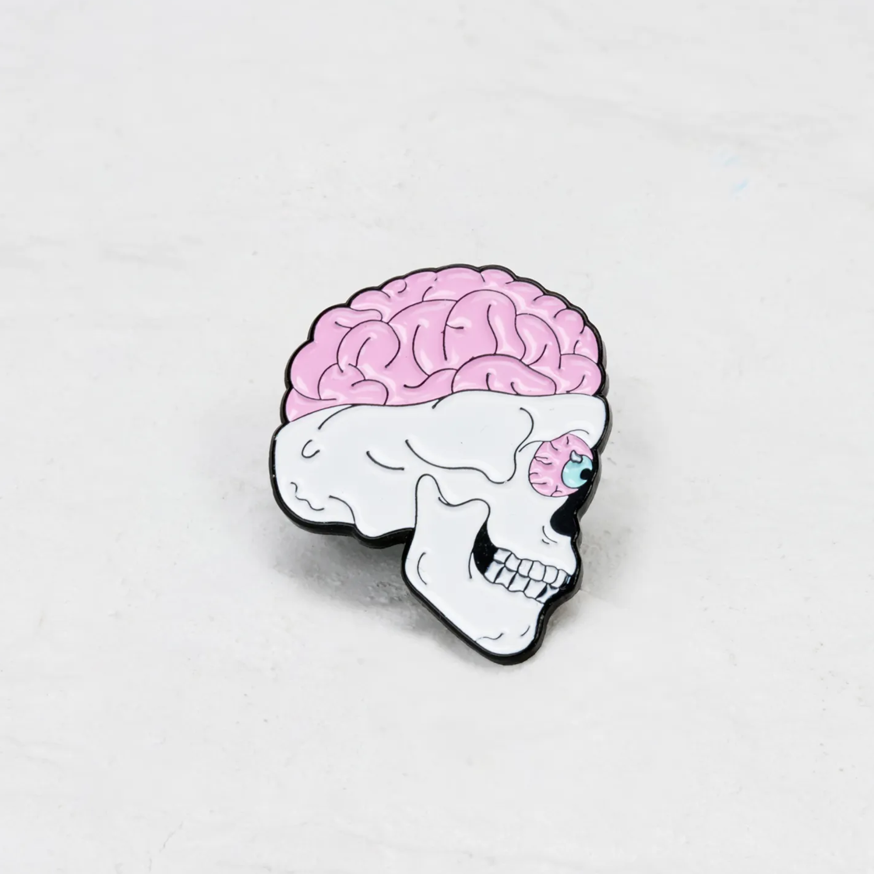 Purplehecate Magic The Pink Skull Brain Eye Pin