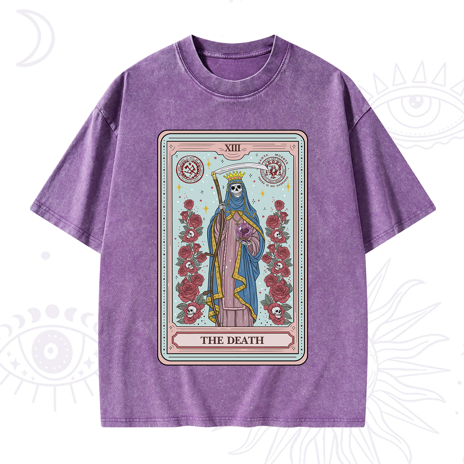 Purplehecate The Death Tarot Washed T-Shirt
