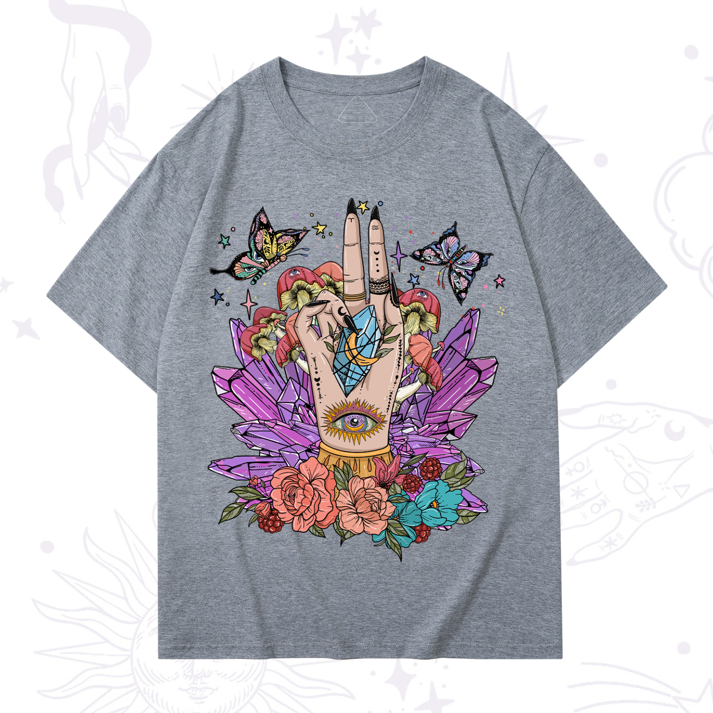 Purplehecate Mystic Crystal Divination T-Shirt