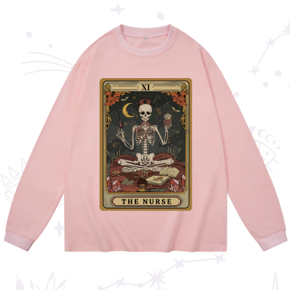 Purplehecate The Nurse Tarot Long Sleeve T-Shirt