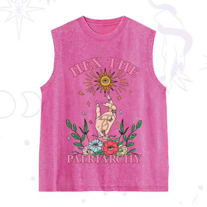 Purplehecate Hex The Patriarchy Witchy Washed Tank