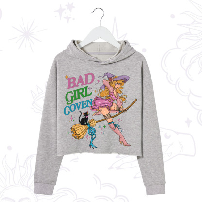Purplehecate Bad Girl Coven Crop Hoodie