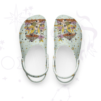 Purplehecate Stay Curious Rubber Clogs