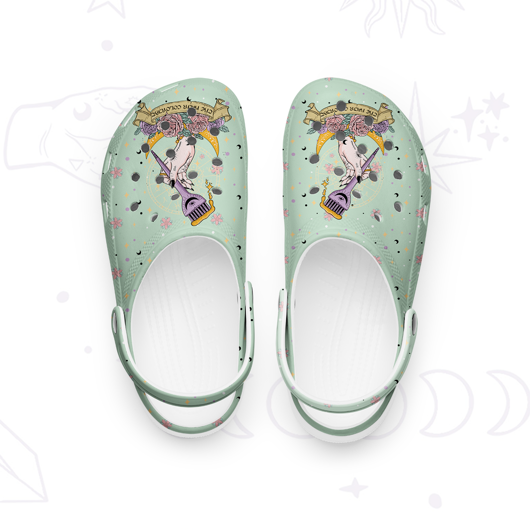 Purplehecate The Hair Colorist Tarot Rubber Clogs