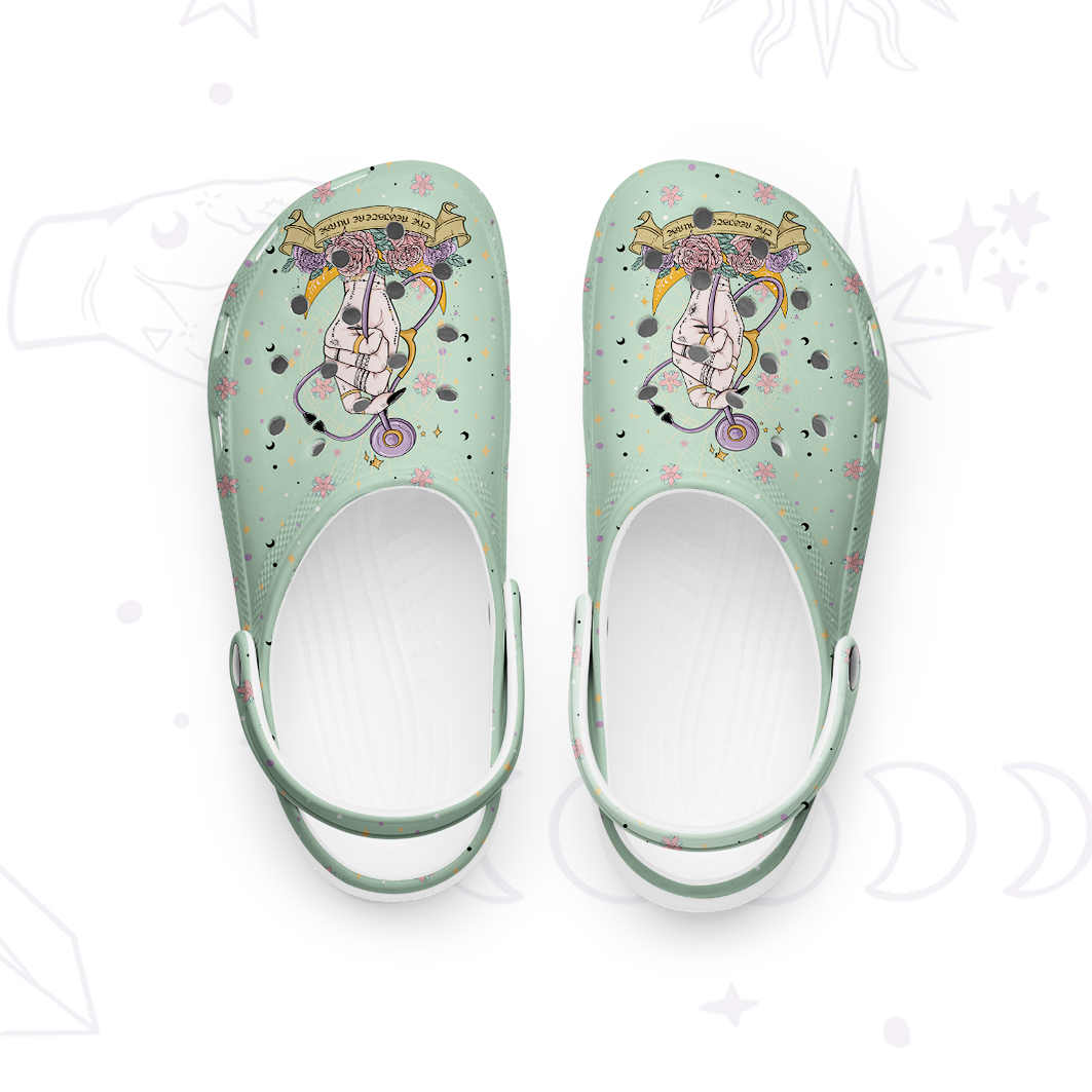 Purplehecate The Registered Nurse Tarot Card Rubber Clogs