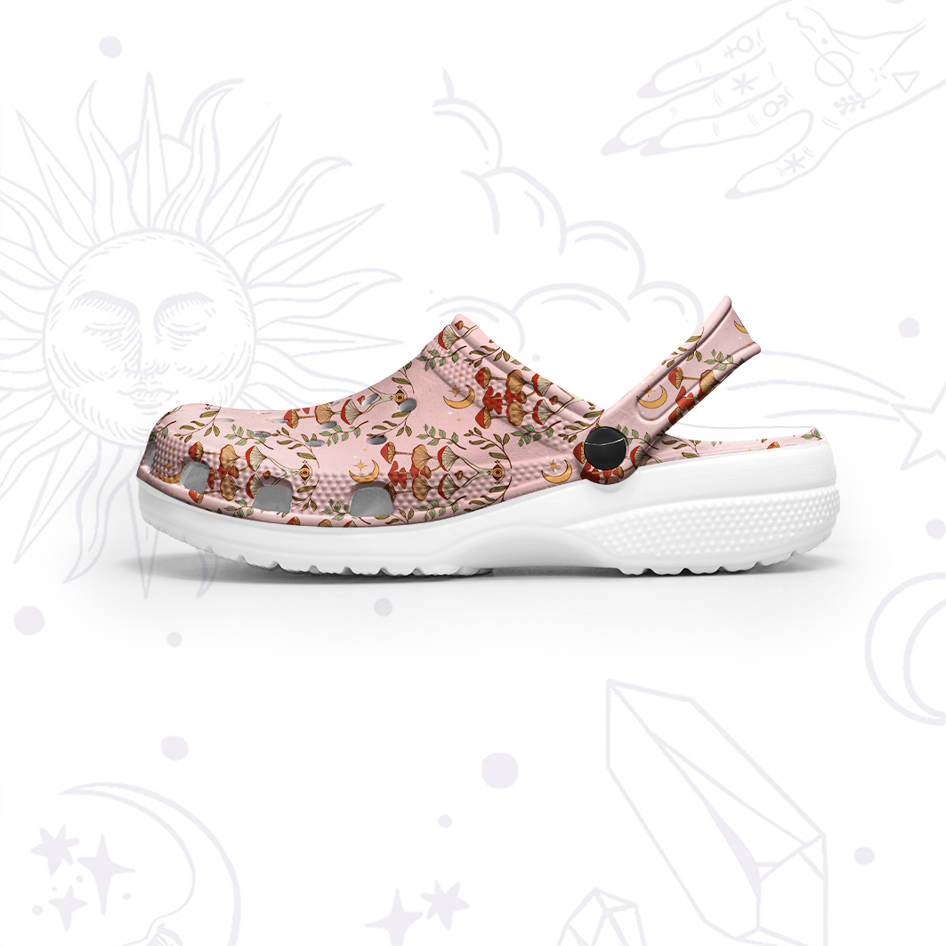 Purplehecate Psychedelic Mushrooms Rubber Clogs
