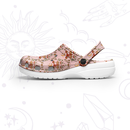 Purplehecate Psychedelic Mushrooms Rubber Clogs