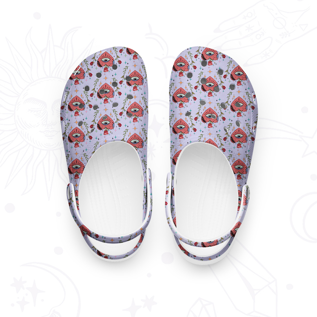Purplehecate Mystic Eye Rubber Clogs