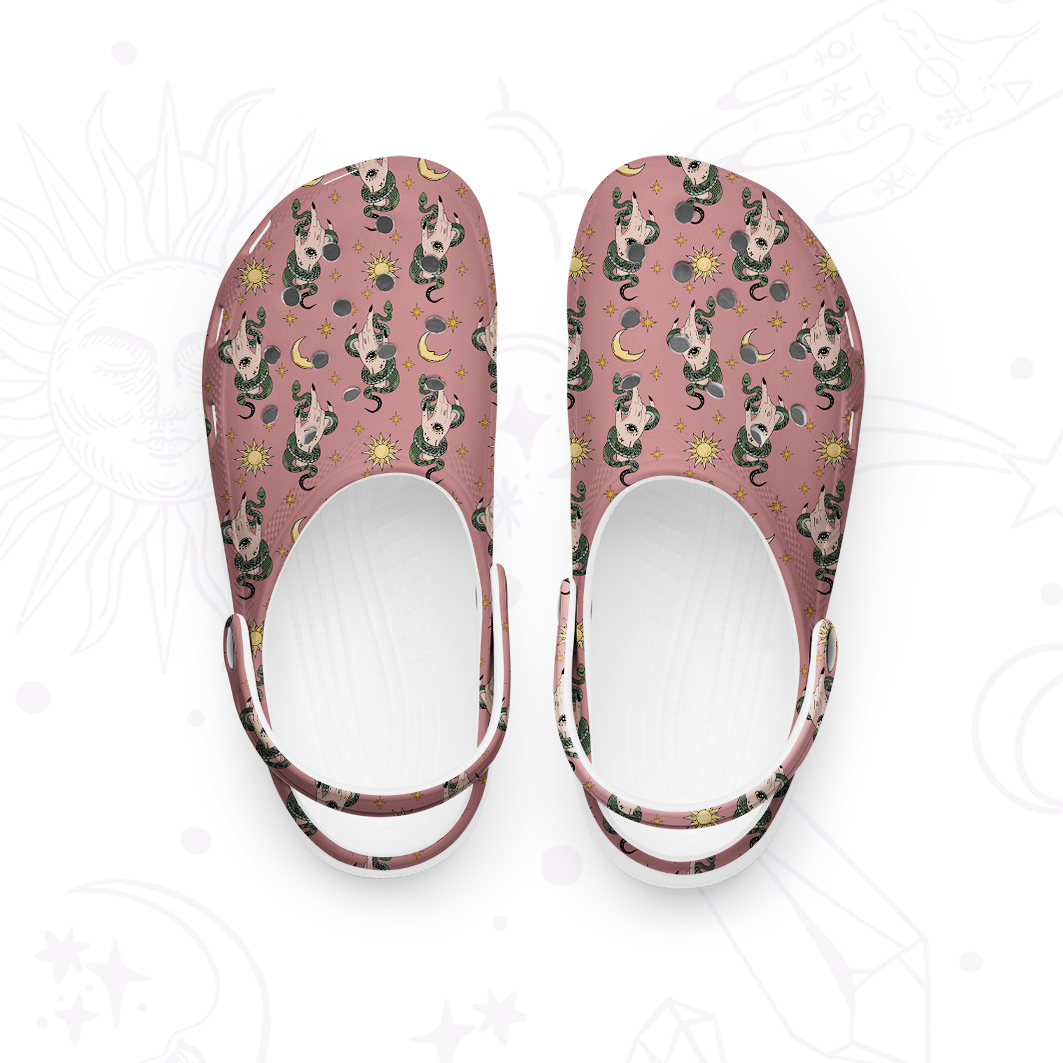 Purplehecate Reach For The Moon Rubber Clogs