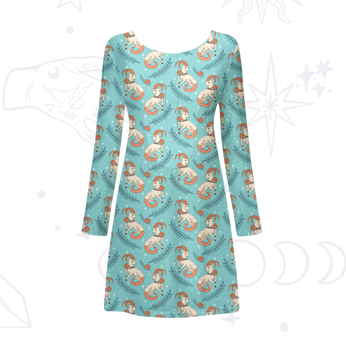 [Copy]Purplehecate Witchy Spellbook Beachwear Cover-Up Dress