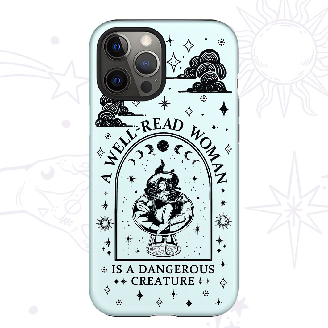 Purplehecate A Well Read Woman Bookish Phone Case