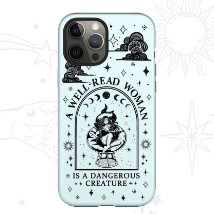 Purplehecate A Well Read Woman Bookish Phone Case