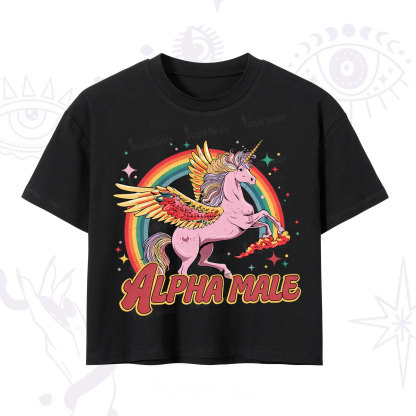 Purplehecate Alpha Male Crop T-Shirt