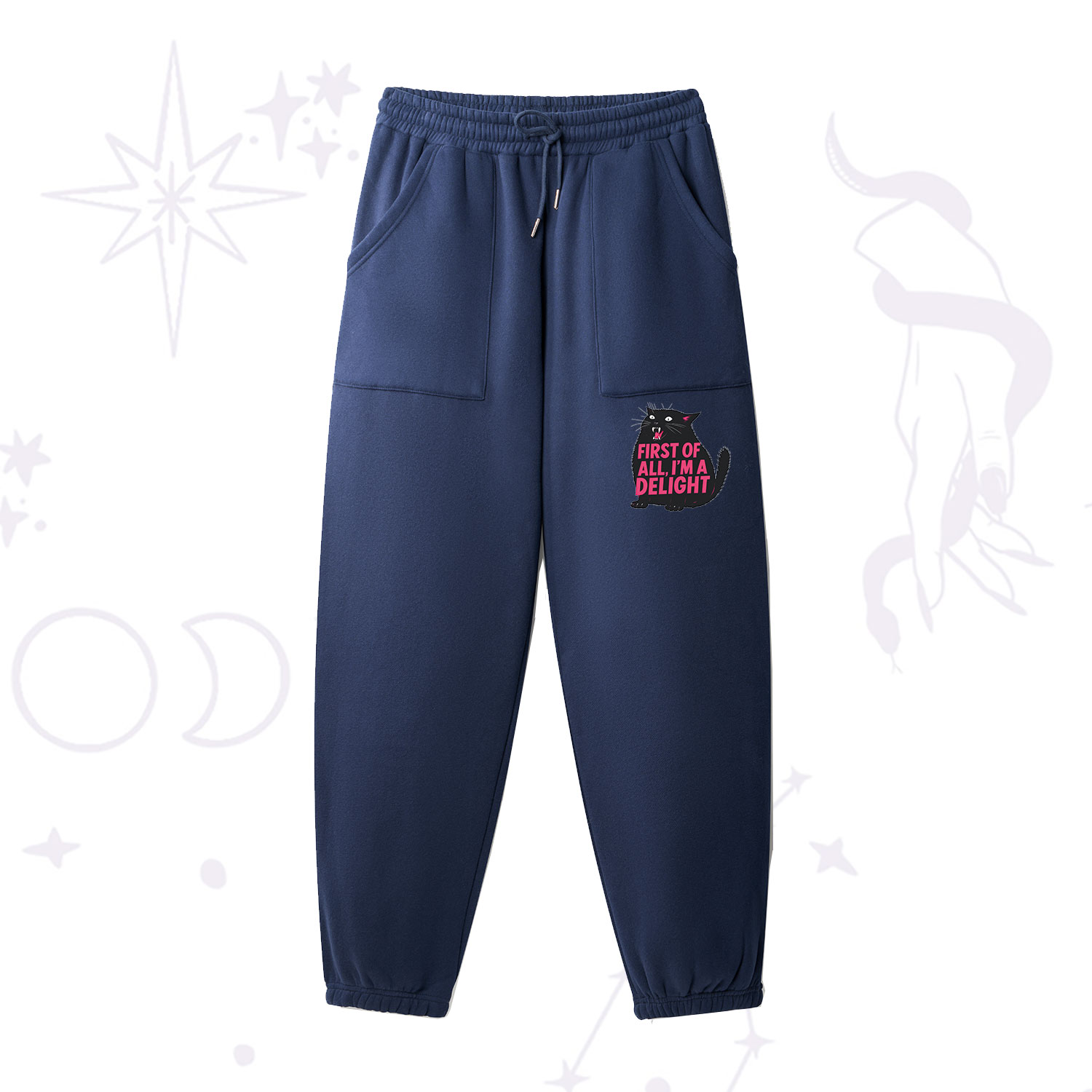 [Copy]Purplehecate Zero Fucks Given Fleece Sweatpants