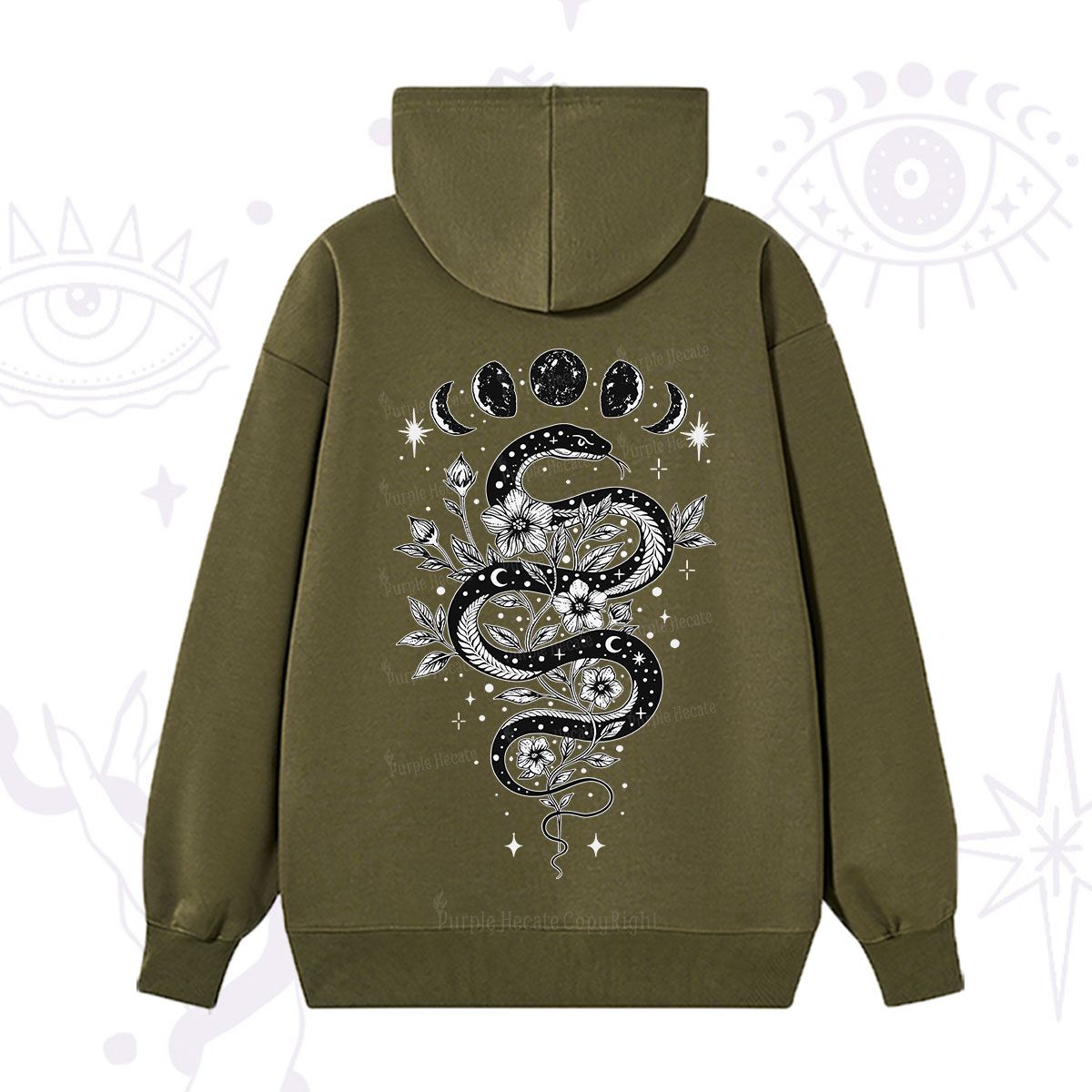 Purplehecate Serpent Spell Hoodie
